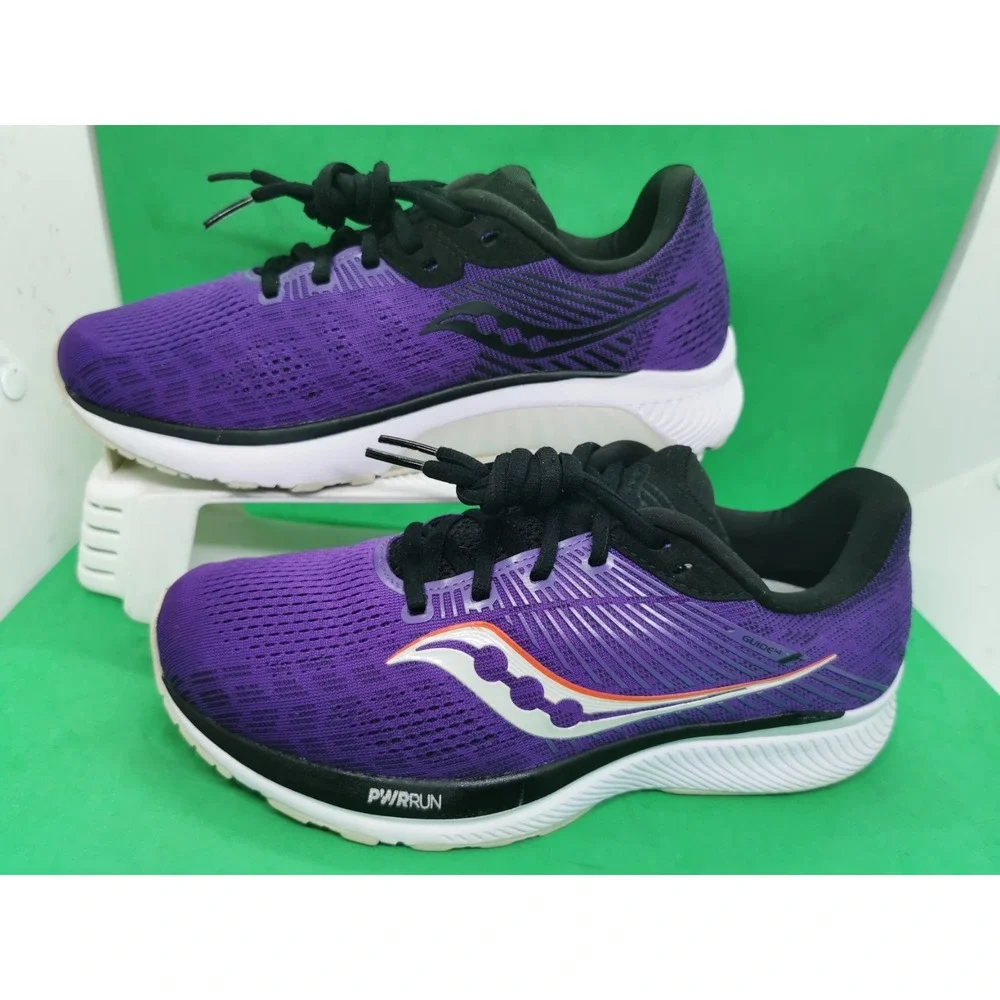 Saucony Guide 14 Women's Size 8.5 Running Walking Shoes Purple Black